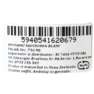 Pounamu | Vin alb sec Sauvignon Blanc 0.75L
