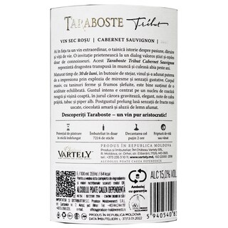 Taraboste | Tribut | Vin rosu sec Cabernet Sauvignon 0.75L