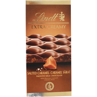 Lindt | Ciocolata fina cu lapte si caramel sarat 80g