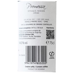 Promesa | Vin rosu sec Feteasca Neagra si Syrah 0.75L