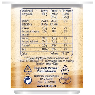 Danone Delicios | Iaurt cu biscuiti 125g