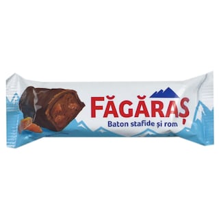 Fagaras | Baton de ciocolata cu stafide si crema de rom 30g