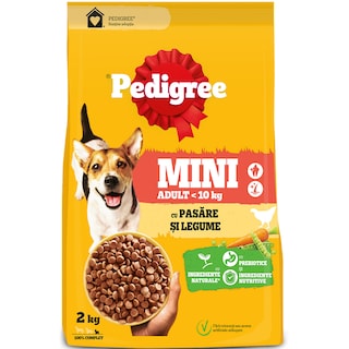 Pedigree | Hrana uscata pentru caini Adult mini, cu pasare si legume 2kg