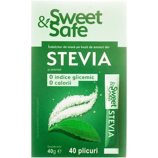 Sweet&Safe | Indulcitor de masa cu Stevie si eritritol 40g