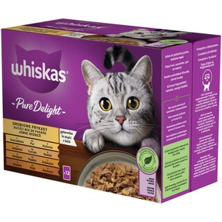 Whiskas | Hrana umeda pentru pisici, cu pui in aspic 12x85g