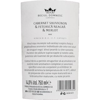 Sceptrus | Vin rosu Cabernet Sauvignon, Feteasca Neagra & Merlot 750ml