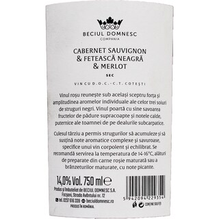 Sceptrus | Vin rosu Cabernet Sauvignon, Feteasca Neagra & Merlot 750ml