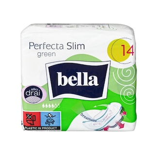 Bella | Perfecta | Absorbante periodice Ultra Green, 14 bucati
