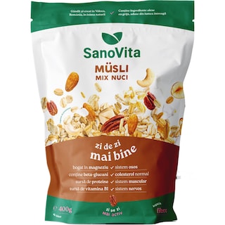 Sano Vita | Musli cu mix de nuci 400g