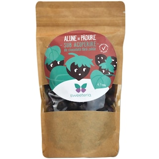 Sweeteria | Alune de padure in ciocolata fara zahar 250g