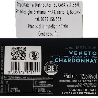 Sacchetto | Vin alb Chardonnay La Fiera 0.75l