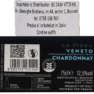Sacchetto | Vin alb Chardonnay La Fiera 0.75l