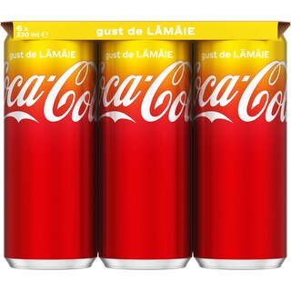 Coca-Cola | Bautura racoritoare carbogazoasa cu gust de lamaie 6x330ml