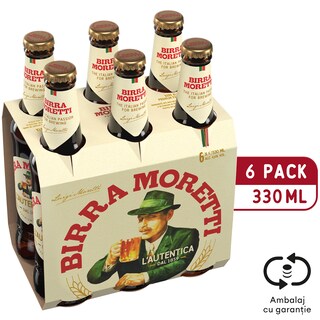 Birra Moretti | Bere blonda 6x0.33L