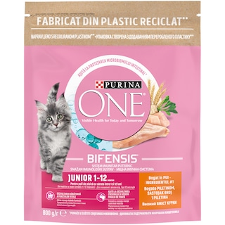 Purina One | Hrana uscata cu pui pentru puii de pisica 800g