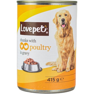 Lovepet | Hrana umeda pentru caini, cu pasare in sos 415g