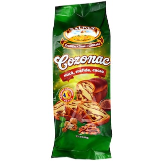 Sal Pan | Cozonac cu nuca, stafide, cacao 500g