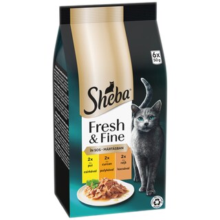 Sheba | Delices du Jour | Hrana umeda pentru pisici adulte, Selectii de pasare in sos 6x50g