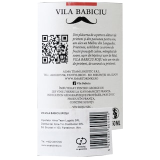 Vila Babiciu | Vin rosu  0.75L