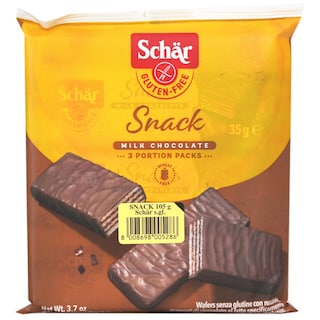 Schar | Napolitane cu ciocolata si alune, fara gluten 105g