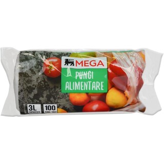 Pungi alimentare, 3L, 100 bucati