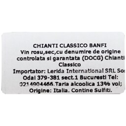 Banfi | Chianti Classico Riserva | Vin rosu sec 0.75l