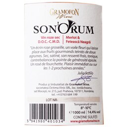 Gramofon | Sonorum | Vin roze sec 1L