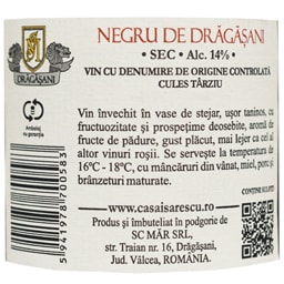 Casa Isarescu | Vin rosu sec Negru de Dragasani 0.75L