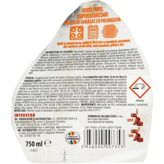 Rivex | Superdegresant forte, Lamaie verde 750ml