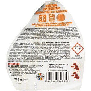 Rivex | Superdegresant forte, Lamaie verde 750ml