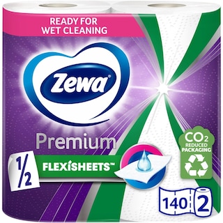Zewa | Extra long | Prosop de hartie, 2 role, 2 straturi