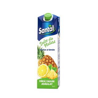 Santal | Dulce din natura | Bautura racoritoare ananas si lamaie 1L