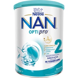 NAN Optipro | Lapte praf de continuare pentru bebelusi NAN OPTIPRO 2, de la 6 luni 400g