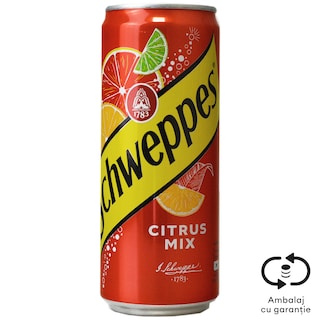 Schweppes | Bautura garbogazoasa Citrus Mix 330ml