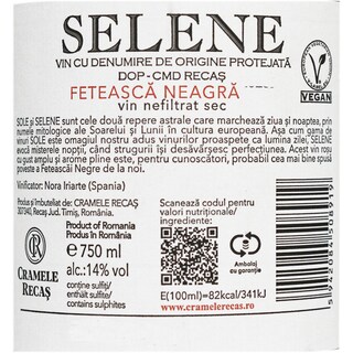 Recas | Vin rosu sec, nefiltrat. 750ml