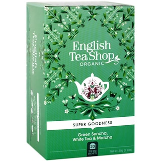 English Tea Shop | Ceai verde Sencha, ceai alb si Matcha eco 20x1.75g