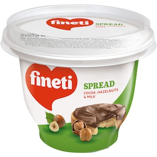 Fineti | Crema tartinabila cu cacao, alune de padure si lapte 200g
