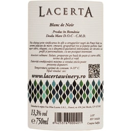 Lacerta Winery | Vin alb Blanc de Noir 750ml