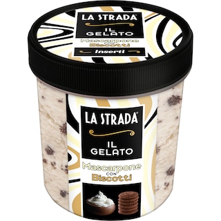 La Strada | Inghetata Mascarpone con Biscotti 350g