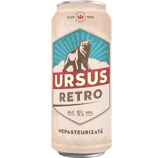 Ursus | Specialitati | Bere nepasteurizata Retro Carpatin 0.5L
