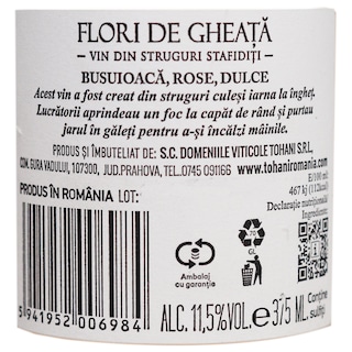 Flori de gheata | Vin rose dulce Busuioaca 0.375L