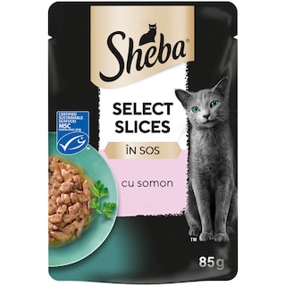 Sheba | Hrana umeda pentru pisici cu somon 85g