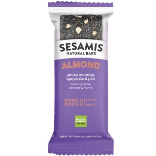 Naturalia | Baton bio cu susan negru, migdale si miere 34g