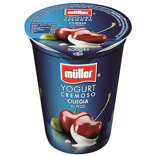 Muller | Pezzi di frutta | Iaurt cu bucati de cirese 500g