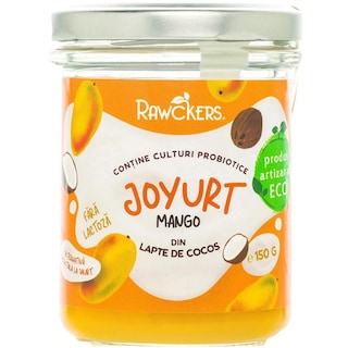 Rawckers | Joyurt iaurt din lapte de cocos cu mango 150g