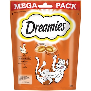 Dreamies | Hrana complementara cu pui pentru pisici adulte si pisoi 180g