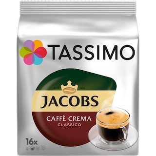Tassimo | Jacobs | Cafea Caffe Crema Classico, 16 capsule