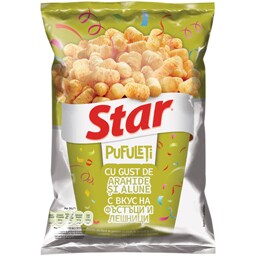 Pufuleti cu gust de arahide si alune 80g