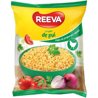 Reeva | Fidea de preparare rapida cu gust de pui 60g