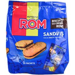 Biscuiti sandvis cu crema rom 360g